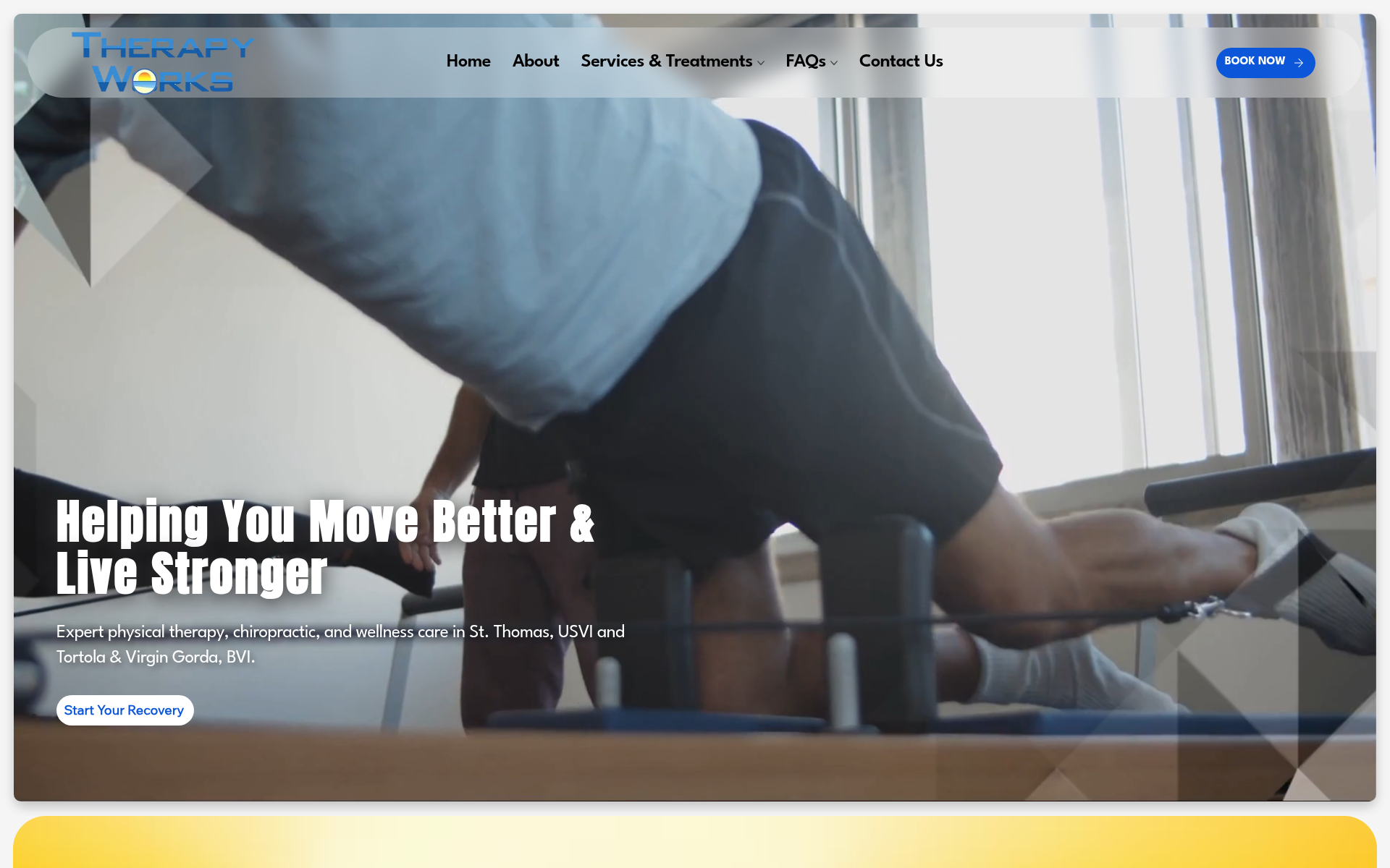 therapyworksvi.com 主页截图