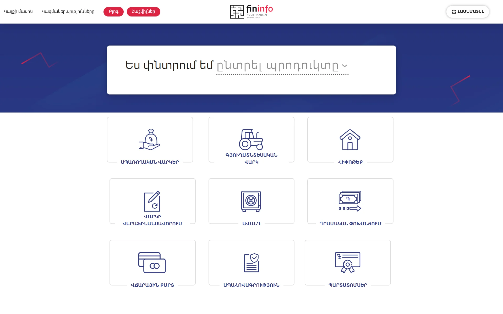 fininfo.am 主页截图