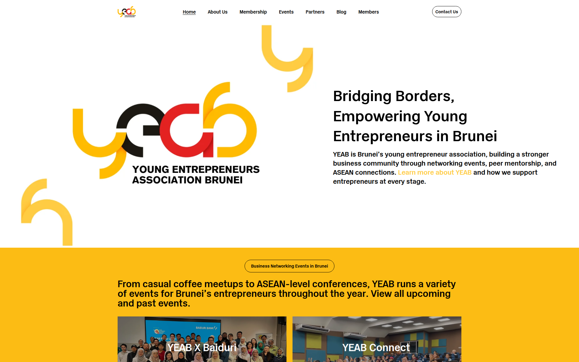 yeabrunei.com 主页截图