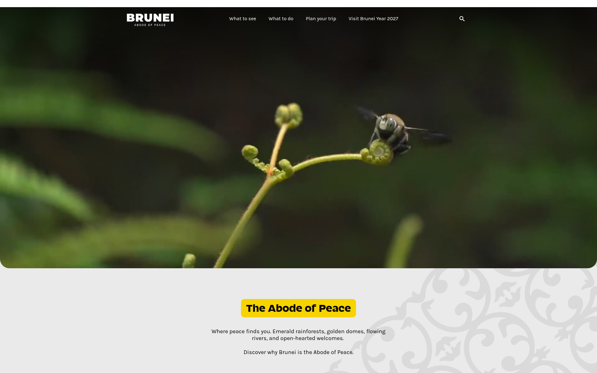 bruneitourism.com 主页截图